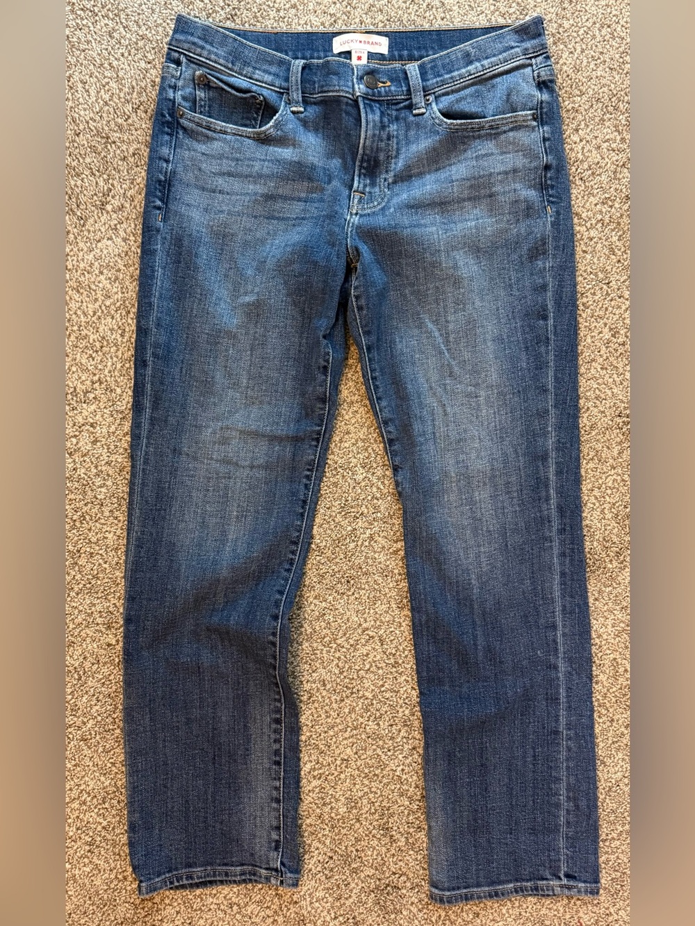 Lucky Brand Women's Medium Blue Straight Leg Jeans